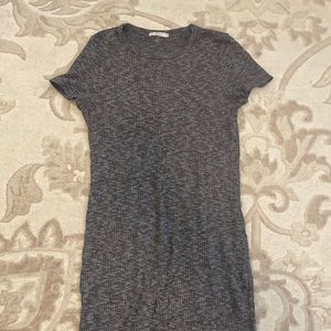 Soprano gray Ribbed midi dress